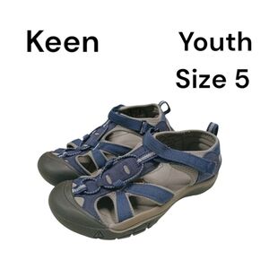 Keen Venice H2 Hiking Water sandals blue youth boys size 5